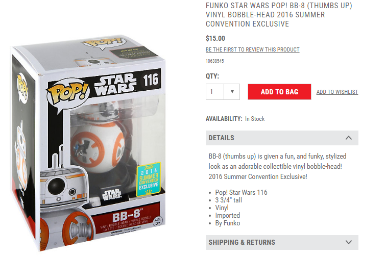 2016-07-21 09_53_34-Funko Star Wars Pop! BB-8 (Thumbs Up) Vinyl Bobble-Head 2016 Summer Convention E